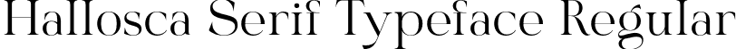 Hallosca Serif Typeface Regular font - Hallosca Serif Typeface.otf