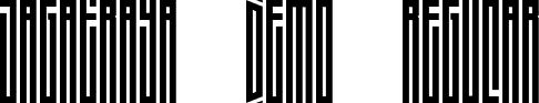JAGATRAYA demo Regular font - JAGATRAYA demo.ttf