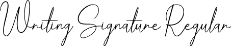 Writing Signature Regular font - WritingSignature.otf