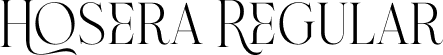 Hosera Regular font - Hosera-Regular.ttf