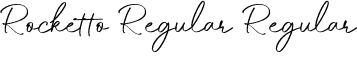 Rocketto Regular Regular font - RockettoRegular.otf