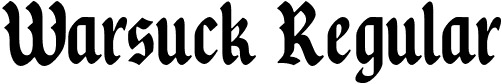 Warsuck Regular font - WarsuckRegular-K7azp.otf