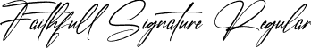 Faithfull Signature Regular font - Faithfull Signature.otf