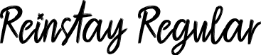 Reinstay Regular font - Reinstay.ttf