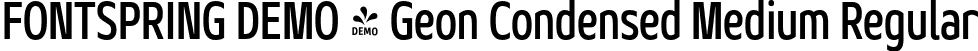 FONTSPRING DEMO - Geon Condensed Medium Regular font - Fontspring-DEMO-geoncond-medium.otf
