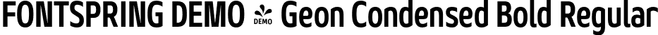 FONTSPRING DEMO - Geon Condensed Bold Regular font - Fontspring-DEMO-geoncond-bold.otf