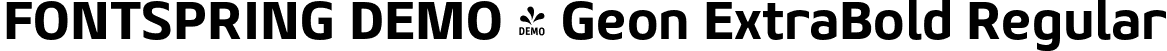 FONTSPRING DEMO - Geon ExtraBold Regular font - Fontspring-DEMO-geon-extrabold.otf