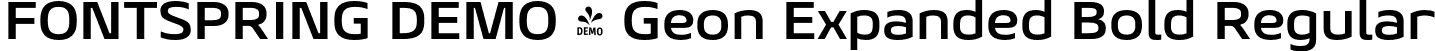 FONTSPRING DEMO - Geon Expanded Bold Regular font - Fontspring-DEMO-geonexpanded-bold.otf