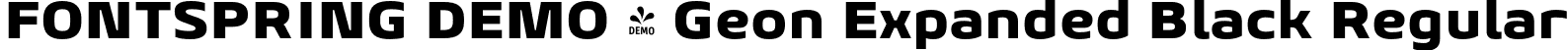 FONTSPRING DEMO - Geon Expanded Black Regular font - Fontspring-DEMO-geonexpanded-black.otf