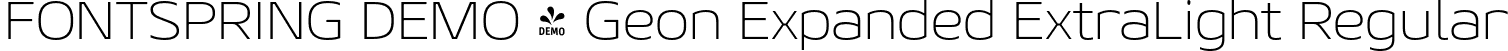 FONTSPRING DEMO - Geon Expanded ExtraLight Regular font - Fontspring-DEMO-geonexpanded-extralight.otf