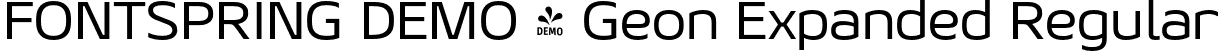FONTSPRING DEMO - Geon Expanded Regular font - Fontspring-DEMO-geonexpanded.otf