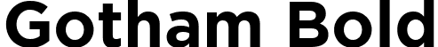 Gotham Bold font - GothamBold.ttf