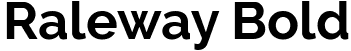 Raleway Bold font - Raleway-Bold.ttf