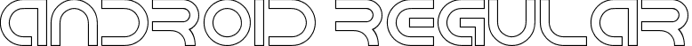 android Regular font - Android Hollow.ttf