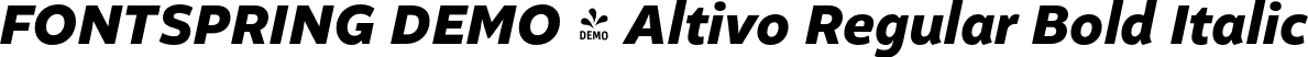FONTSPRING DEMO - Altivo Regular Bold Italic font - Fontspring-DEMO-altivo-bolditalic.otf