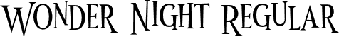 Wonder Night Regular font - WonderNight-MV39B.otf