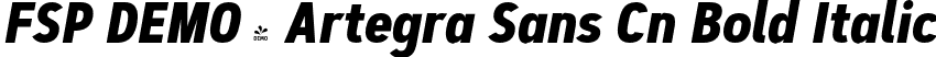 FSP DEMO - Artegra Sans Cn Bold Italic font - Fontspring-DEMO-artegra_sans-condensed-700-bold-italic.otf