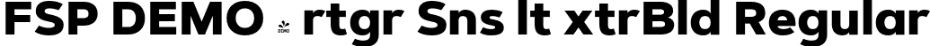 FSP DEMO - rtgr Sns lt xtrBld Regular font - Fontspring-DEMO-artegra_sans-alt-800-extrabold.otf