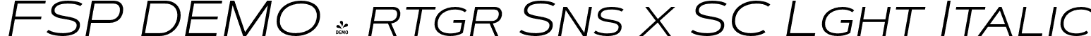 FSP DEMO - rtgr Sns x SC Lght Italic font - Fontspring-DEMO-artegra_sans-extended-sc-300-light-italic.otf