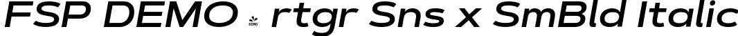 FSP DEMO - rtgr Sns x SmBld Italic font - Fontspring-DEMO-artegra_sans-extended-600-semibold-italic.otf