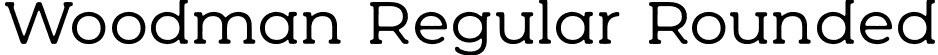 Woodman Regular Rounded font - Woodman-RegularRounded.otf