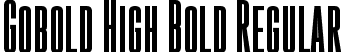 Gobold High Bold Regular font - Gobold High Bold.otf