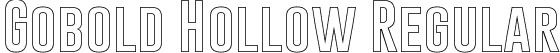 Gobold Hollow Regular font - Gobold Hollow.otf