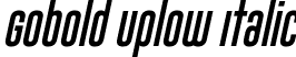 Gobold Uplow Italic font - Gobold Uplow Italic.otf