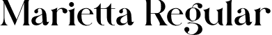 Marietta Regular font - Marietta.otf