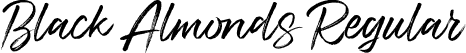 Black Almonds Regular font - Black Almonds.otf