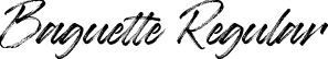 Baguette Regular font - Baguette.ttf