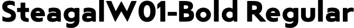 SteagalW01-Bold Regular font - Steagal W01 Bold.otf