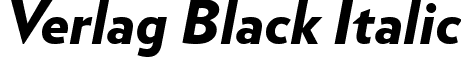 Verlag Black Italic font - Verlag-BlackItalic.ttf