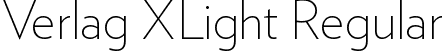 Verlag XLight Regular font - Verlag-XLight.ttf