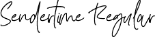 Sendertime Regular font - Sendertime.ttf