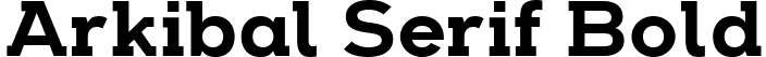 Arkibal Serif Bold font - Arkibal Serif Bold.ttf