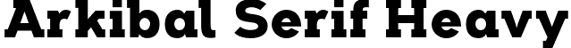 Arkibal Serif Heavy font - Arkibal Serif Heavy.otf