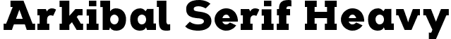 Arkibal Serif Heavy font - Arkibal Serif Heavy.ttf