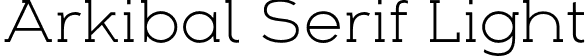 Arkibal Serif Light font - Arkibal Serif Light.otf
