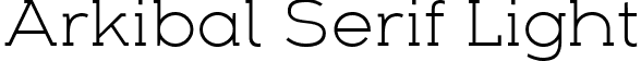 Arkibal Serif Light font - Arkibal Serif Light.ttf