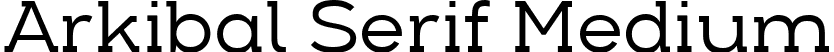 Arkibal Serif Medium font - Arkibal Serif Medium.ttf