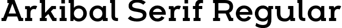 Arkibal Serif Regular font - Arkibal Serif Regular.otf