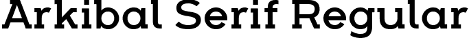 Arkibal Serif Regular font - Arkibal Serif Regular.ttf
