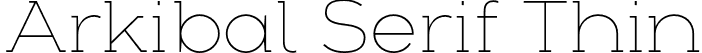 Arkibal Serif Thin font - Arkibal Serif Thin.otf
