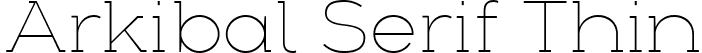 Arkibal Serif Thin font - Arkibal Serif Thin.ttf