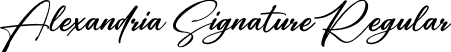 Alexandria Signature Regular font - Alexandria Signature.otf