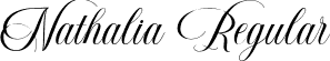 Nathalia Regular font - Nathalia-2Or3K.ttf