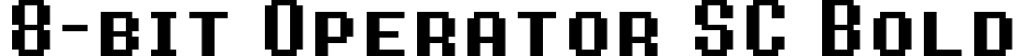 8-bit Operator SC Bold font - 8bitOperatorPlusSC-Bold.ttf
