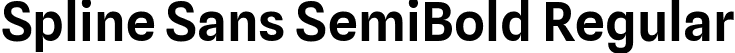 Spline Sans SemiBold Regular font - SplineSans-SemiBold.ttf