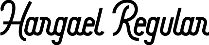 Hargael Regular font - Otf.otf